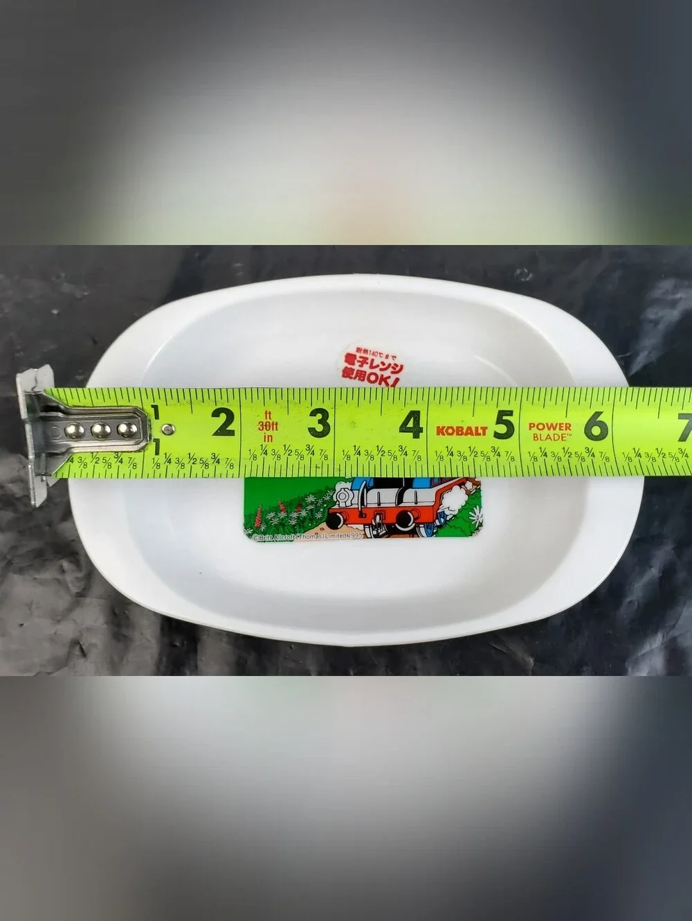 OSK VTG 1995 Thomas the Tank Engine Child Plate Japanese Microwave Safe - EUC